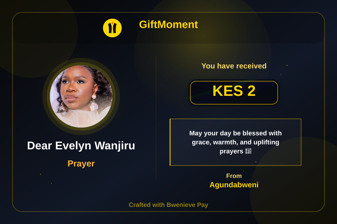 GiftMoment card preview