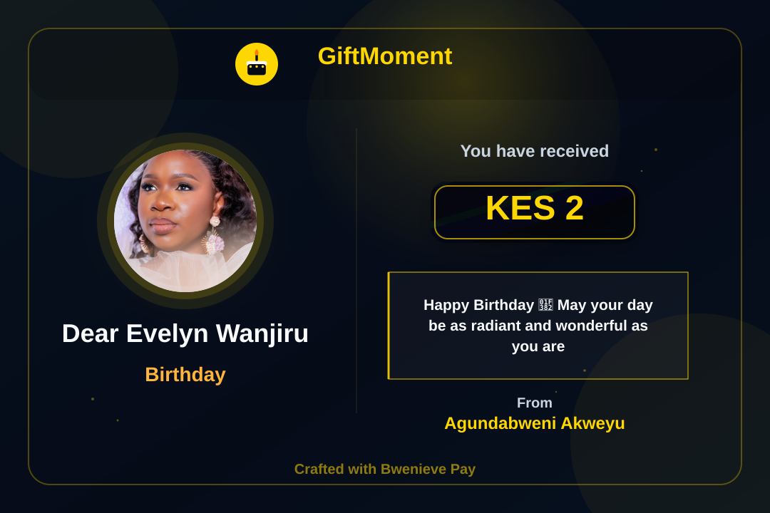 GiftMoment card preview